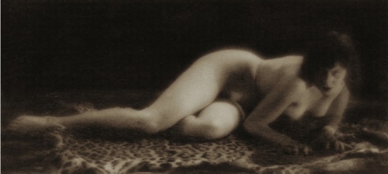 Alexander Grinberg -Reclining Nude Study, Dark Tone, 1930