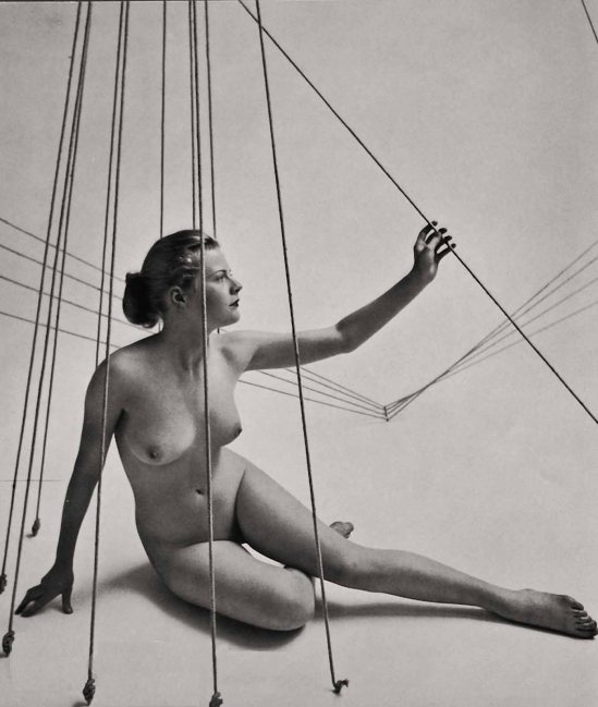 Zoltán Verre étude Nu, la femme avec des formes géométriques, 1955-1960