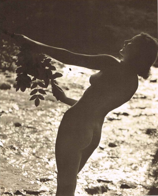 John Everard -Study of Nude (Lady Beach Water) photogravure 1940